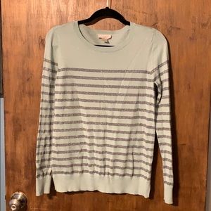 Loft Outlet blue & silver striped sweater 💙🤍💙🤍